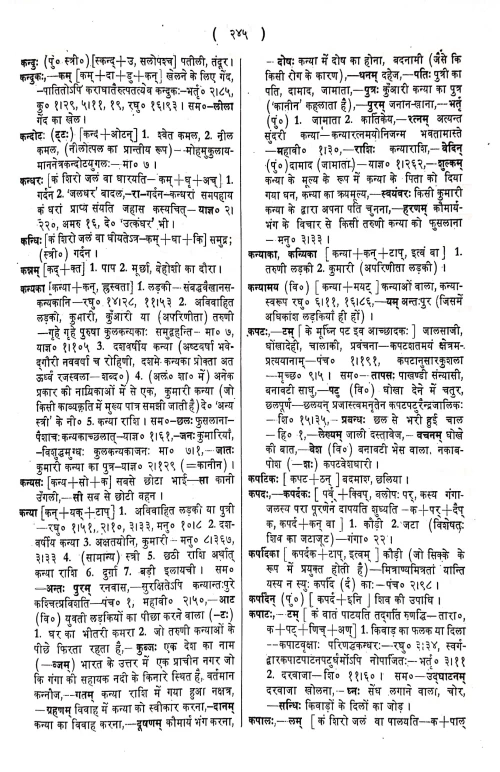 Sanskrit Hindi Kosh (CSBG 134)